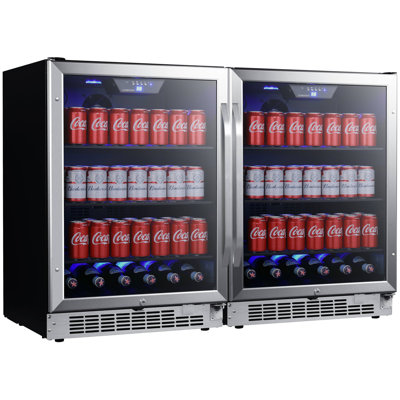 EdgeStar 47'' W Freestanding 284 Cans (12 oz.) Beverage Cooler with Reversible Door | Fridge.com