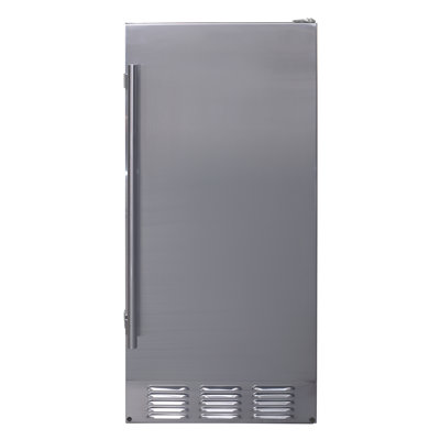 EdgeStar IB250OD 15 Inch Wide 20 Lbs. Capacity Built-in Ice Maker with 25 Lbs. Daily Ice Production - Stainless Steel | Fridge.com