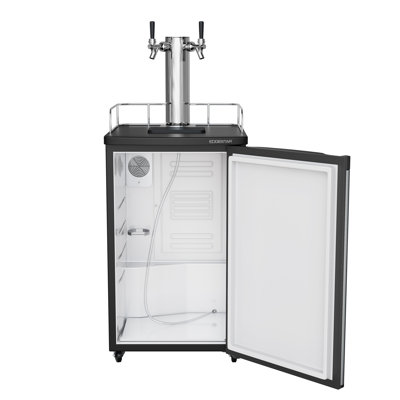 EdgeStar KC2000SSTWIN Full Size Stainless Steel Dual Tap Kegerator & Draft Beer Dispenser - Stainless Steel | Fridge.com