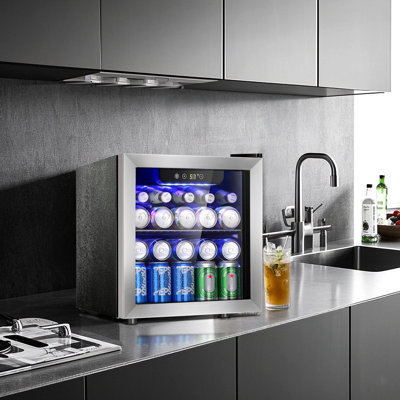 Electactic 1.3 Cu.ft 12-bottle Wine Cooler Refrigerator With Stainless Steel Glass Door,41-60f Smart Temperature Control, Quiet Compressor & Uv Glass | Fridge.com
