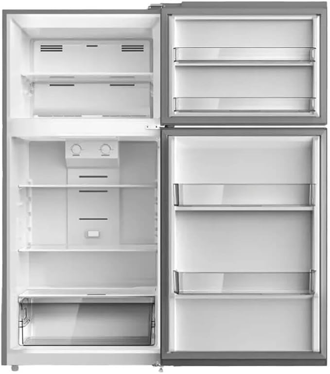 Element ERT14CSCS 14.2 cu. ft. Stainless Steel Freestanding Top-Freezer Refrigerator - View 3 | Fridge.com