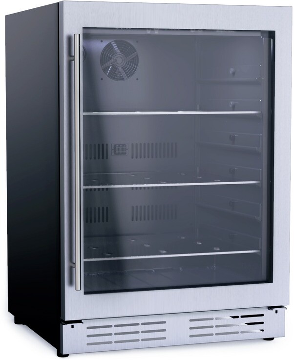 Elica 23.43'' W Freestanding 100 Cans (12 oz.) 4.8 Cubic Feet Beverage Cooler with Reversible Door | Fridge.com