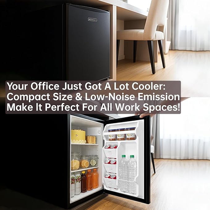 Emerson CR2700B 2.7 cu. ft. Compact Refrigerator, Black - View 6 | Fridge.com