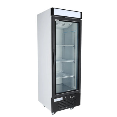 25" Swing Glass Door Merchandiser Freezer W/ 1 Door, 16 Cu Ft, 115V | Fridge.com
