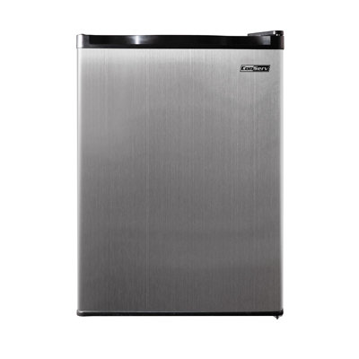 18in Stainless Compact Mini Refrigerator 2.6cf Reversible Door 115V | Fridge.com