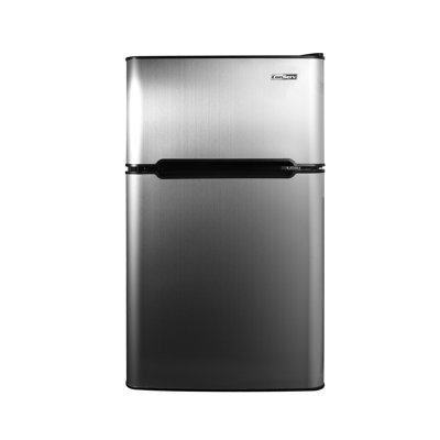 Conserv 19" STAINLESS Compact 2 Door Mini Refrigerator 3cf Reversible Door 110V | Fridge.com