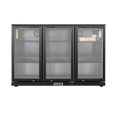 Vitlife 11.58 Cu.ft. Three Door Backbar Cooler, Black — Equator Advanced Appliances, model IM-VBBT-338H