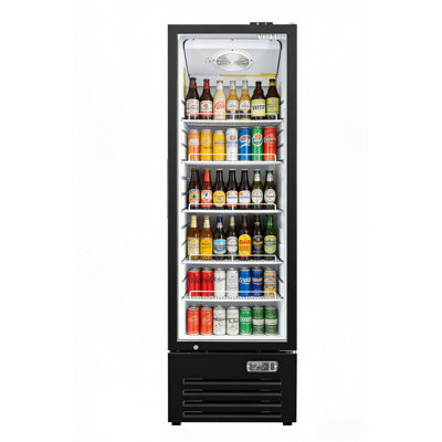 Vitlife 16.9 Cu.ft. Merchandising Swing Glass Door Refrigerator With Canopy - One Door — FIN-0018330 | Fridge.com