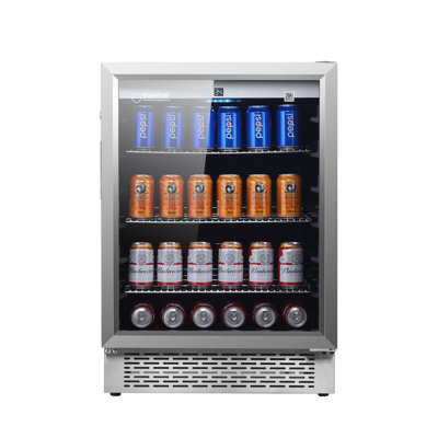 Equator 4.6cf Beverage cooler Refrigerator IPX4 Built in / FS Indoor / Outdoor 110 cans 6 Bottles | Fridge.com