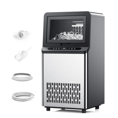 Euhomy Commercial Ice Maker Machine, 100lbs/24h Stainless Steel Under Counter Ice Machine | Fridge.com