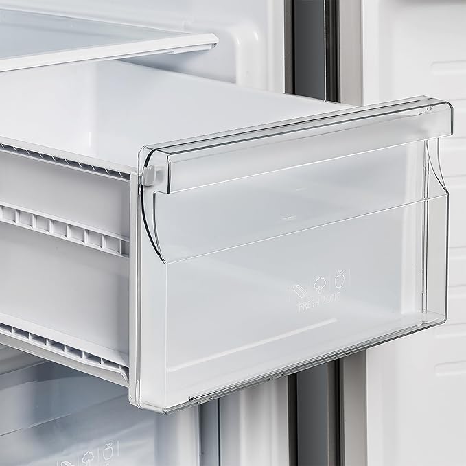 Forno Salerno 37-Inch French Door Refrigerator - 15.6 cu.ft. Stainless Steel With LED Touch Control, W/Trim, Fast Cool, Fast Freeze & Spill-Proof Shelves - View 6 | Fridge.com