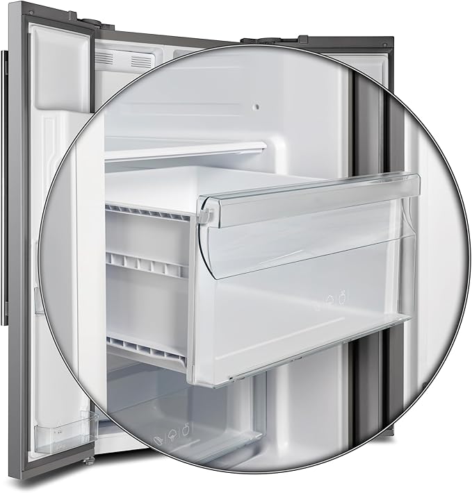 Forno Salerno 36" Side-by-Side Refrigerator and Freezer with 20 Cubic Ft.- Stainless Steel French Door Built-In Ice Maker Fridge | Fridge.com