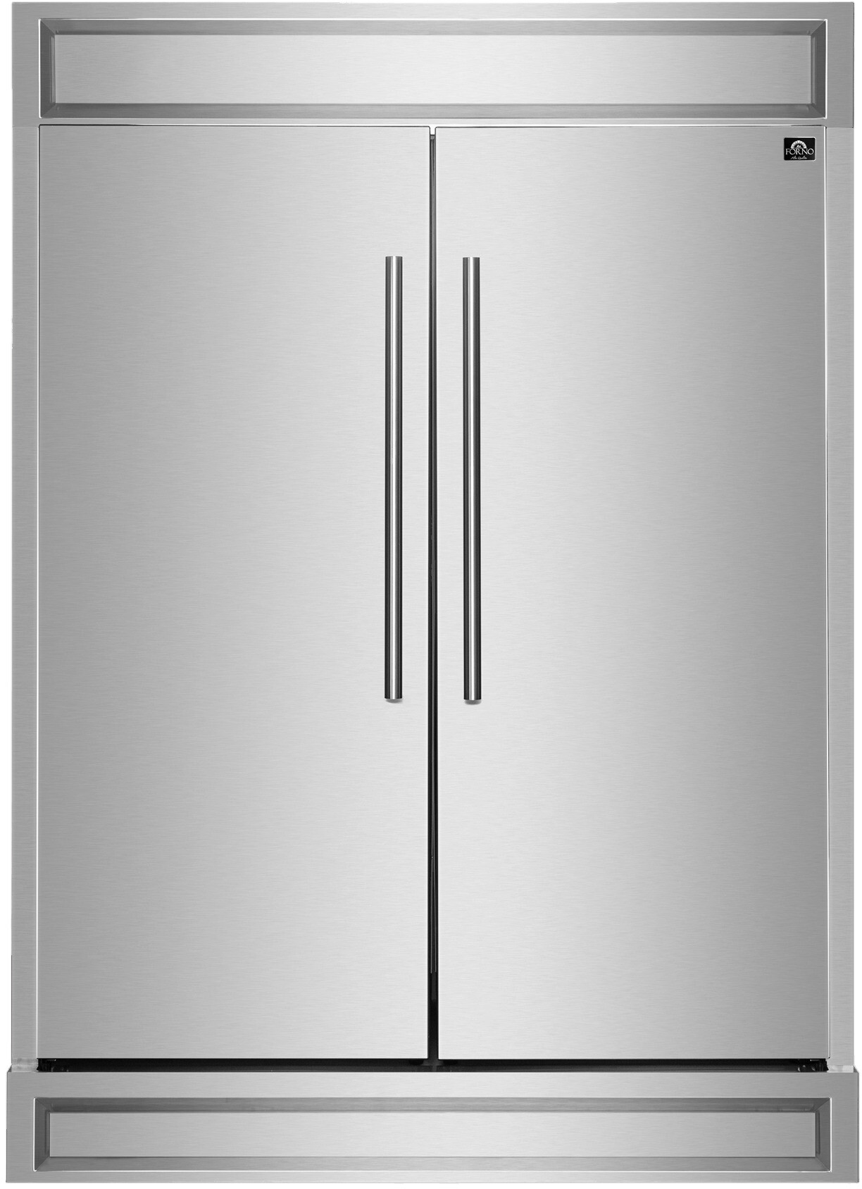 Forno 60 Inch Built In Counter Depth Side-by-Side Refrigerator FFFFD172260S | Fridge.com