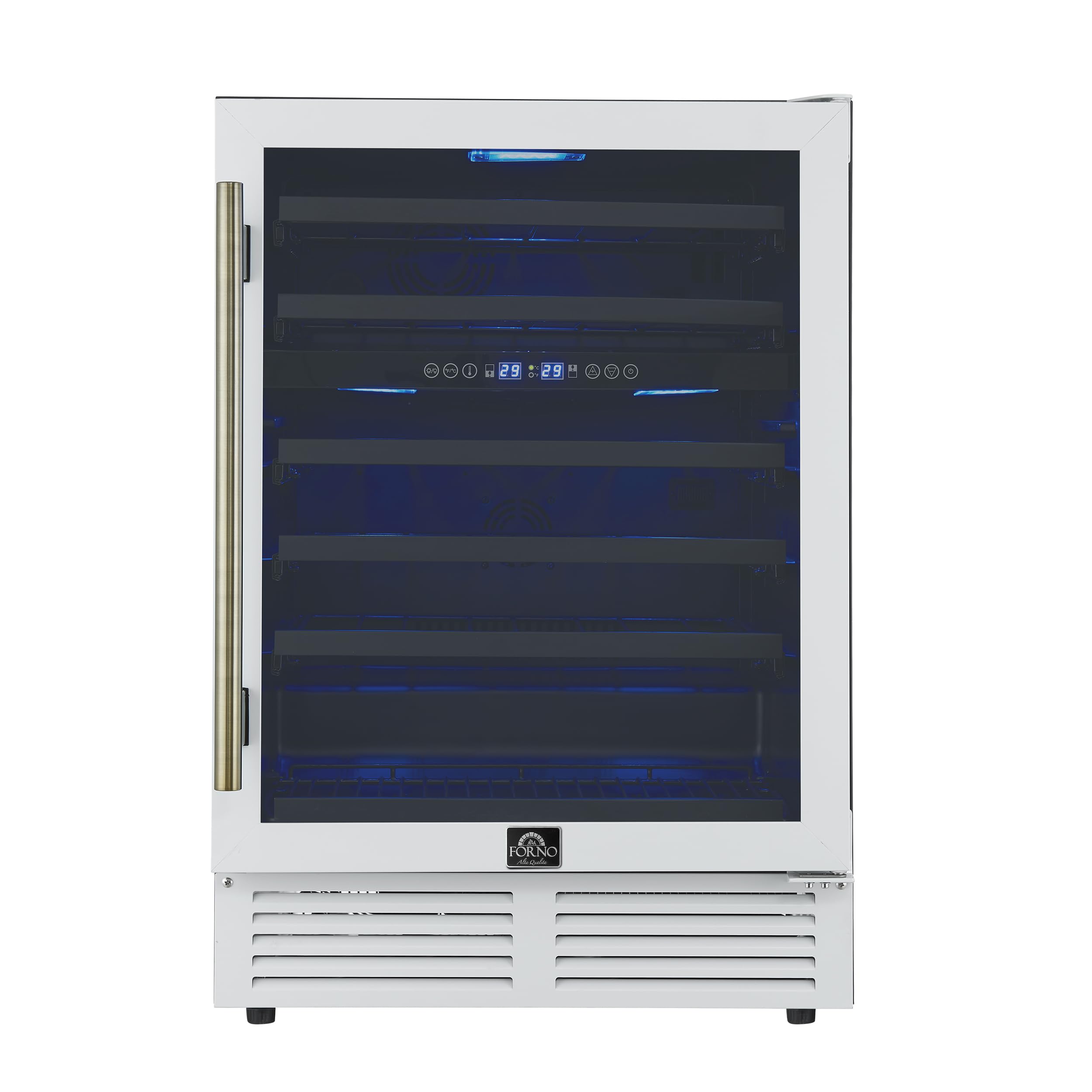 Forno Bacchino 24 Inch Wine Cooler in White — FIN-0006508 | Fridge.com