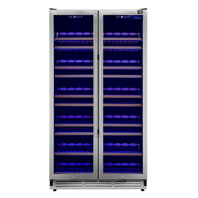 Vernazza Dual Zone Wine Cellar 25.07 cu.ft., 166 Bottles, UV Protection, Door Lock | Fridge.com
