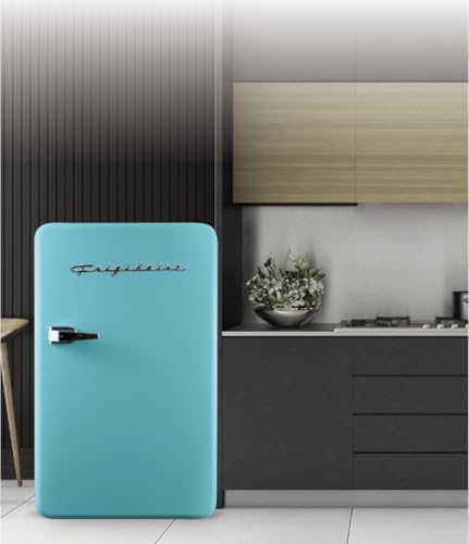 Frigidaire EFR372-BLUE 3.2 cu ft Blue Retro Compact Rounded Corner Premium Mini Fridge - View 2 | Fridge.com