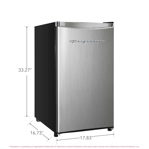 Frigidaire EFR323 3.2 cu ft Compact Fridge, Mini Refrigerator, Stainless Steel, Platinum Series - View 3 | Fridge.com