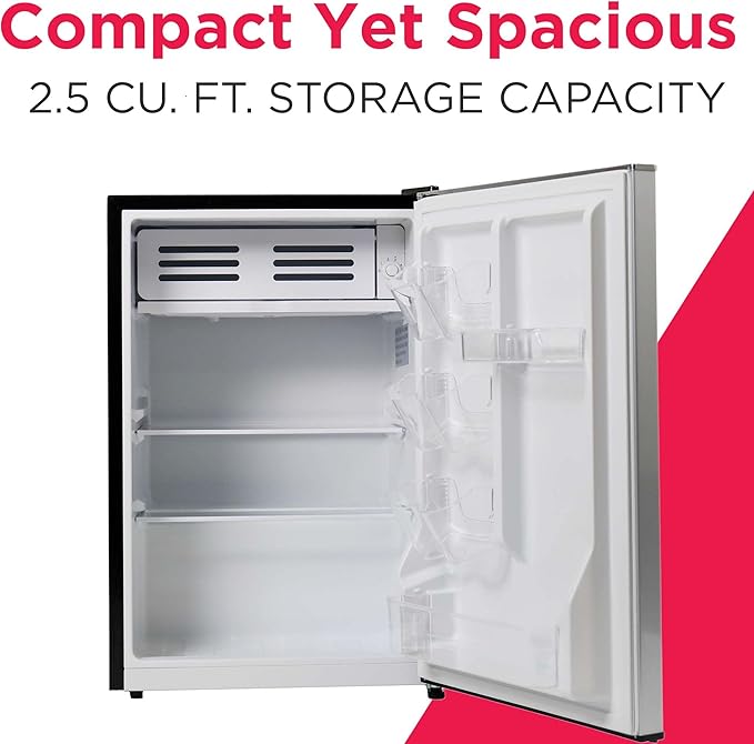 Frigidaire Efr285-6com, 2.5 Cu Ft Refrigerator, Stainless Steel Door, Platinum Series - View 2 | Fridge.com