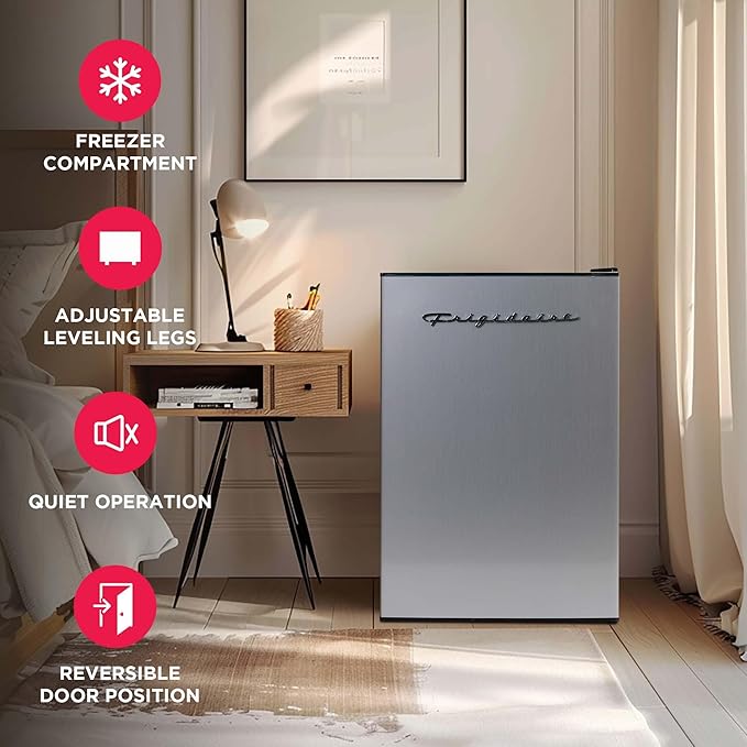 Frigidaire Efr285-6com, 2.5 Cu Ft Refrigerator, Stainless Steel Door, Platinum Series - View 3 | Fridge.com