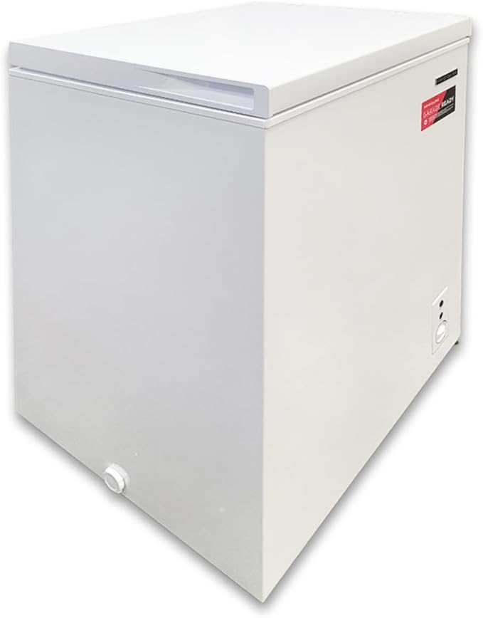Frigidaire EFRF3003 Chest Deep Freezer - Garage-Ready, 3.5 cu. ft. Capacity, White - Adjustable Thermostat - Removable Vinyl Coated Wire Basket - Easy Defrost Drain - View 2 | Fridge.com