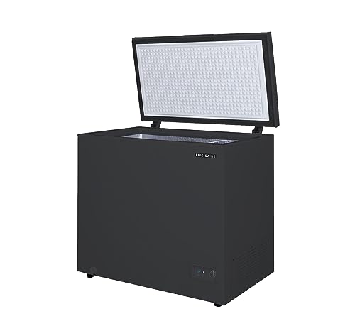 Frigidaire EFRF7003-BLACK Chest Deep Freezer, 7 cu. ft, Black Adjustable Thermostat-Removable Vinyl Coated Wire Basket-Easy Defrost Drain - View 3 | Fridge.com