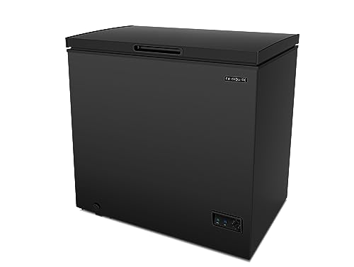 Frigidaire EFRF7003-BLACK Chest Deep Freezer, 7 cu. ft, Black Adjustable Thermostat-Removable Vinyl Coated Wire Basket-Easy Defrost Drain - View 4 | Fridge.com