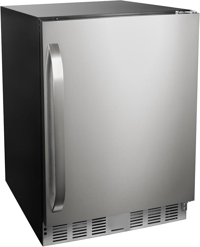 Frigidaire 5.0 cu ft./142L Capacity Built In Under Counter Fridge. Frost Free, Staineless Steel - View 2 | Fridge.com