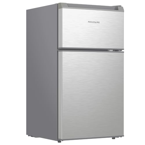 Frigidaire Compact Refrigerator With Top Freezer - 2 Door Fridge With 3.2 Cu Ft, Contemporary Series, Platinum - View 3 | Fridge.com