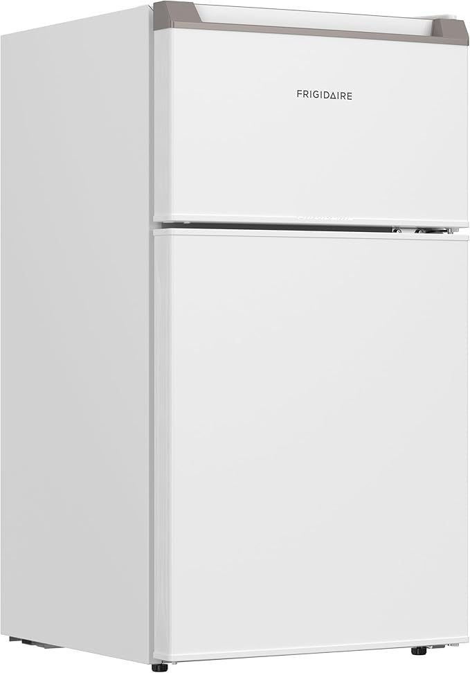 Frigidaire Compact Refrigerator With Top Freezer - 2 Door Fridge With 3.2 cu ft, Contemporary Series, White - View 2 | Fridge.com