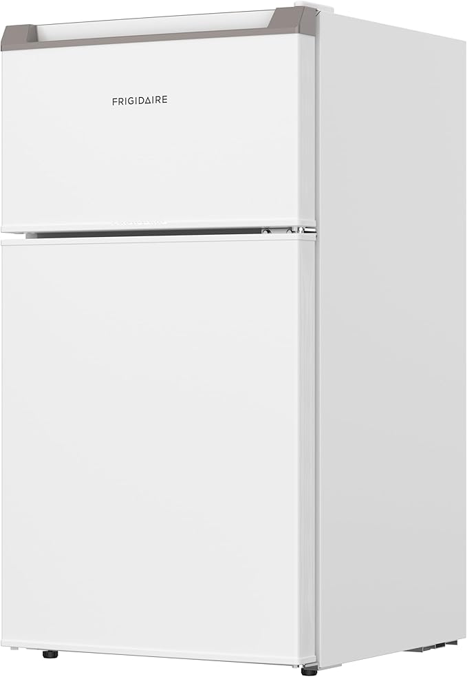 Frigidaire Compact Refrigerator With Top Freezer - 2 Door Fridge With 3.2 cu ft, Contemporary Series, White - View 3 | Fridge.com