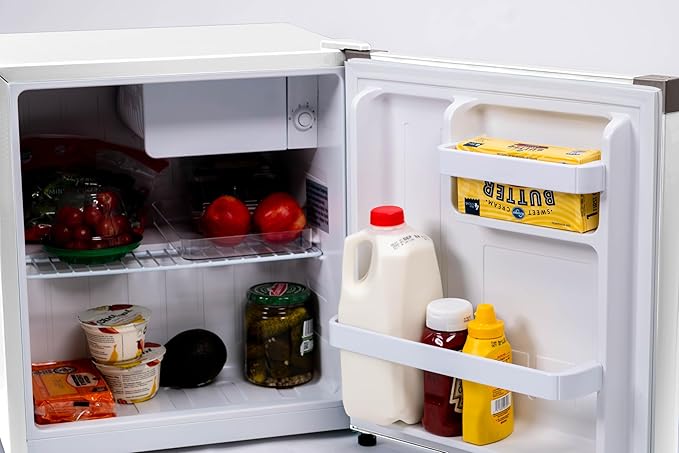 Frigidaire 1.6 cu ft Compact Mini Fridge, Perfect For Home Or Office, Contemporary Series, White - View 6 | Fridge.com
