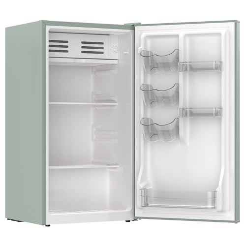 Frigidaire, 3.2 cu. ft. Retro Series Compact Refrigerator, Built-In Side Bottle Opener, Green - View 4 | Fridge.com