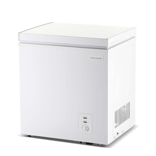 Frigidaire Chest Deep Freezer, 2.0 Cu. Ft. Capacity, Adjustable Thermostat-Removable Vinyl Coated Wire Basket-Easy Defrost Drain- Garage Ready- Pearl White | Fridge.com