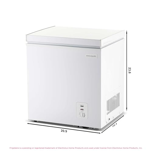 Frigidaire Chest Deep Freezer, 2.0 cu. ft. Capacity, Adjustable Thermostat-Removable Vinyl Coated Wire Basket-Easy Defrost Drain- Garage Ready- Pearl White - View 2 | Fridge.com