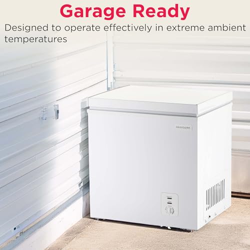 Frigidaire Chest Deep Freezer, 2.0 cu. ft. Capacity, Adjustable Thermostat-Removable Vinyl Coated Wire Basket-Easy Defrost Drain- Garage Ready- Pearl White - View 6 | Fridge.com