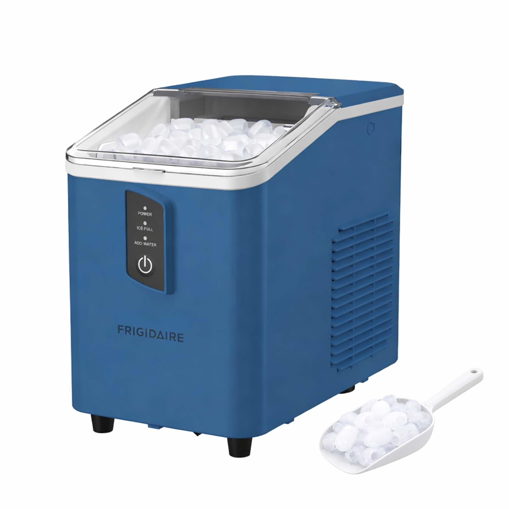 FRIGIDAIRE Compact Countertop Ice Maker Machine, Produces 26 lb of Bullet Ice per Day, Blue | Fridge.com