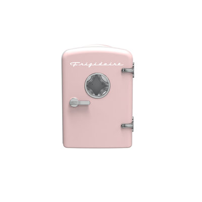 Frigidaire 4L Mini Fridge Cooler, Holds up to 6 Cans, Portable Thermoelectric Skincare & Beverage Cooler for Car, Office, Bedroom, Dorm Room, Pink — FIN-0017966 | Fridge.com