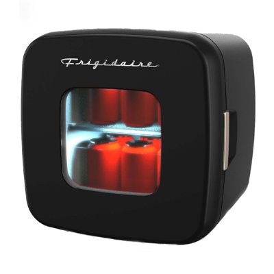 Frigidaire 12-Can Retro Personal Mini Fridge, Black | Fridge.com