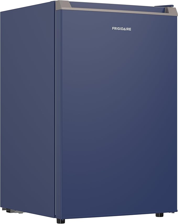 Frigidaire Mini Refrigerator, Compact Freezer Compartment, Adjustable Thermostat Control, Reversible Door, Contemporary Series, 4.5 cu ft, Blue - View 4 | Fridge.com