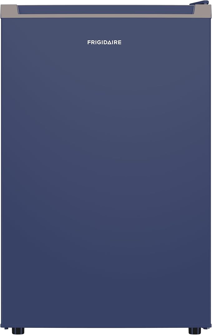 Frigidaire Mini Refrigerator, Compact Freezer Compartment, Adjustable Thermostat Control, Reversible Door, Contemporary Series, 4.5 cu ft, Blue - View 5 | Fridge.com