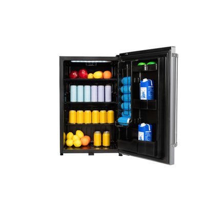 Frigidaire 4.4 Cu. Ft. Waterproof Compact Outdoor Refrigerator, IPX4 Rated Stainless Steel Mini Fridge | Fridge.com