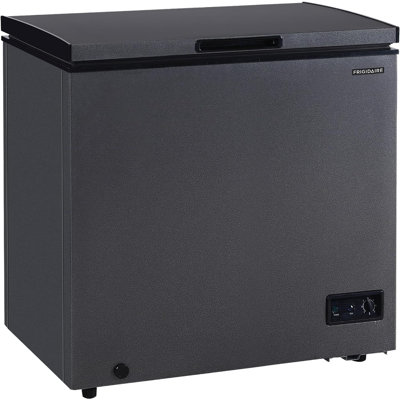 Frigidaire 7 Cu. Ft. Garage-Ready Chest Freezer, Granite Design Deep Freezer With Adjustable Thermostat, Easy Defrost Drain And Removable Wire Basket - View 1 | Fridge.com