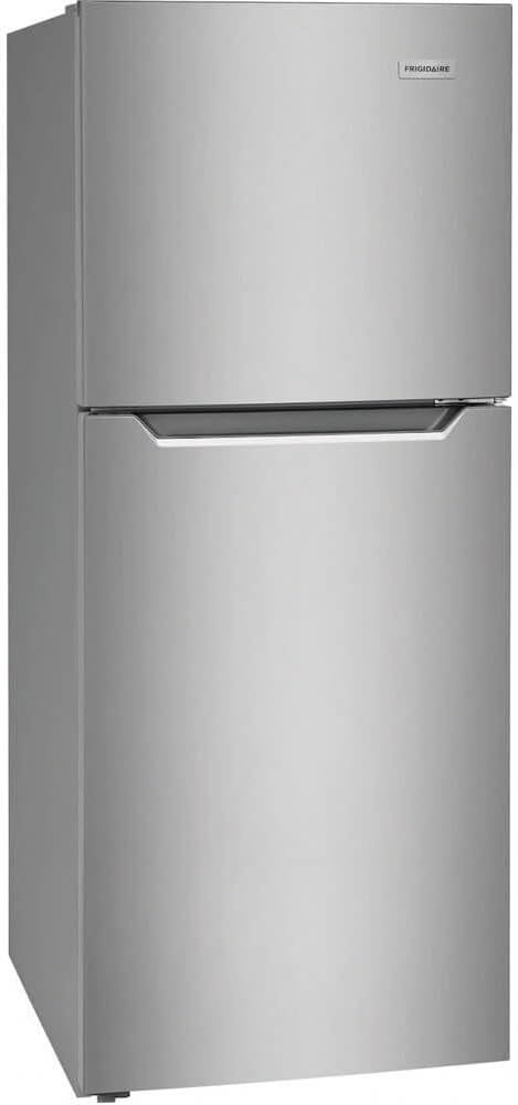 Frigidaire 11.6 cu. ft. Compact ADA Top Freezer Refrigerator In Brushed Steel With Electronic Control Panel, Reversible Door Swing, Energy Star - View 3 | Fridge.com