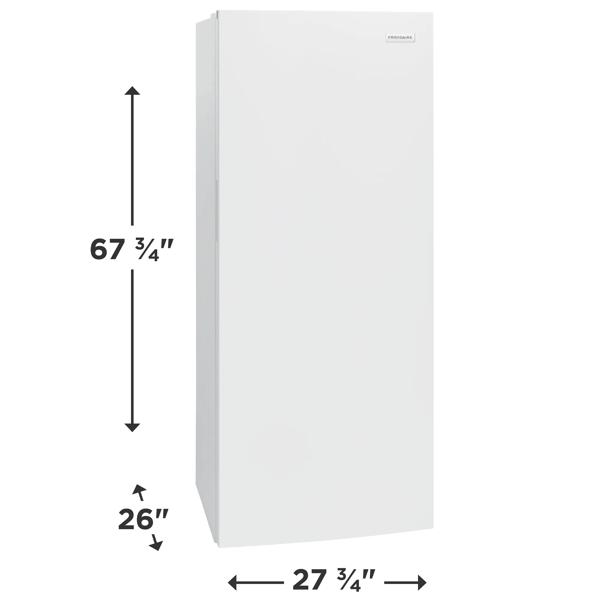 Frigidaire FFFU13F2VW 13.0 cuft Upright Freezer - View 2 | Fridge.com
