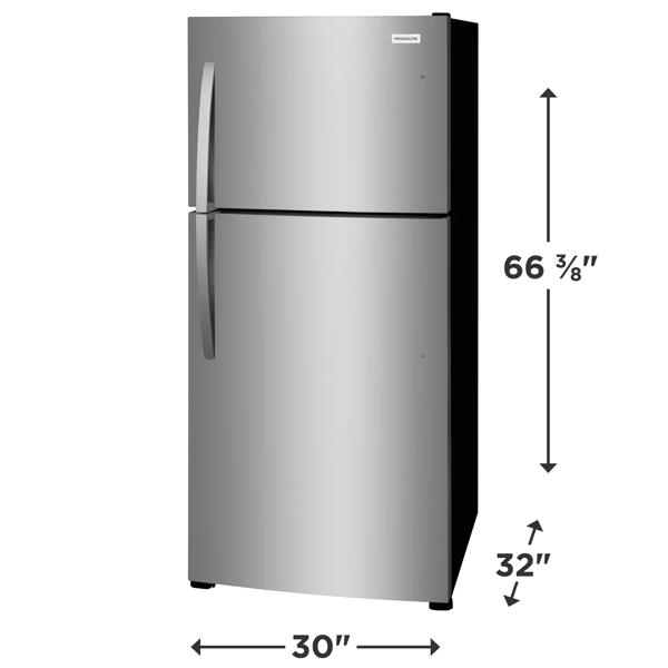 Frigidaire Ffht2022as 20.0 Cuft Top Freezer Refrigerator - View 2 | Fridge.com