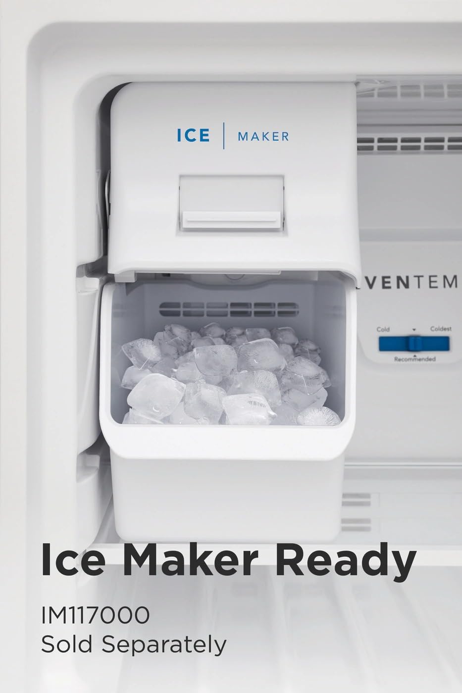Frigidaire ADA 18.3 cu. ft. Top Freezer Refrigerator 30-Inch Wide In Black - View 5 | Fridge.com