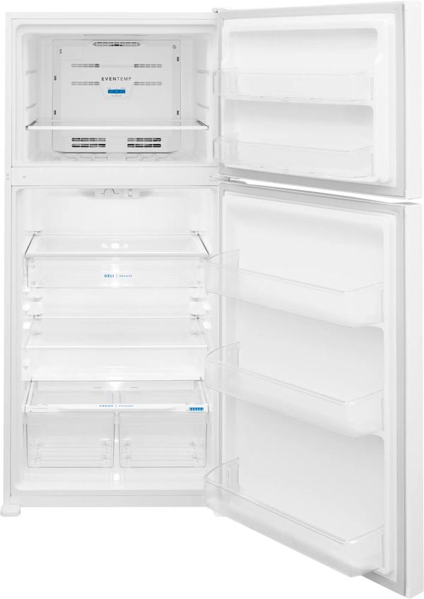 Frigidaire 30 Inch 30" Top Freezer Refrigerator FFTR2045VW - View 5 | Fridge.com