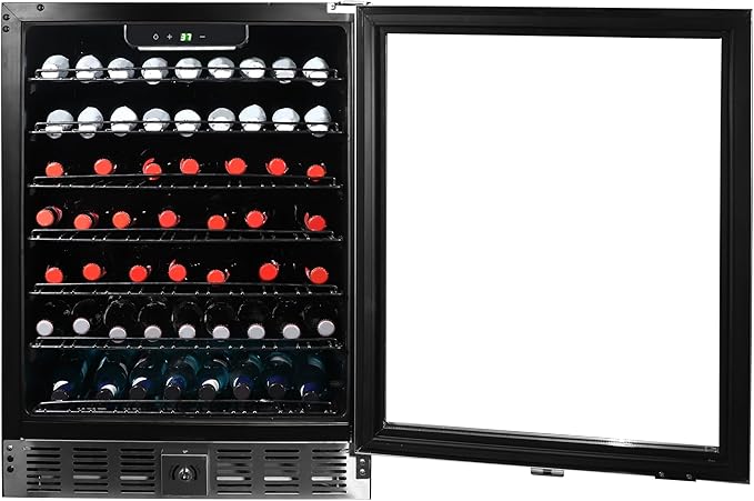 Frigidaire, 24" Wide 5.1 cu ft Capacity, Built-In Under Counter Beverage Fridge, Glass Front - View 2 | Fridge.com
