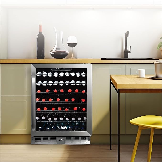Frigidaire, 24" Wide 5.1 cu ft Capacity, Built-In Under Counter Beverage Fridge, Glass Front - View 4 | Fridge.com