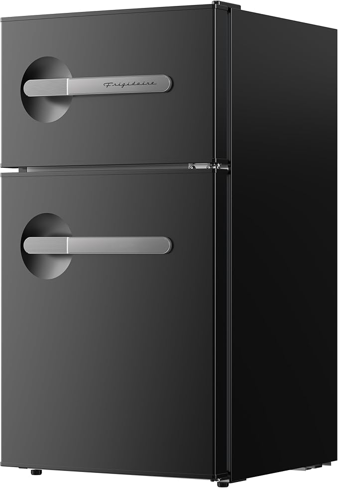 Frigidaire, 3.1 cu. ft. 2 Door Retro Series Compact Refrigerator, Built-In Side Bottle Opener, Onyx - View 3 | Fridge.com